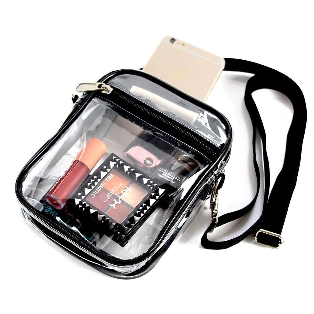 Clear Bag Stadium Aroved, Clear Crossbody Purse Bag With Front Pocket T_T - Picture 2 of 6